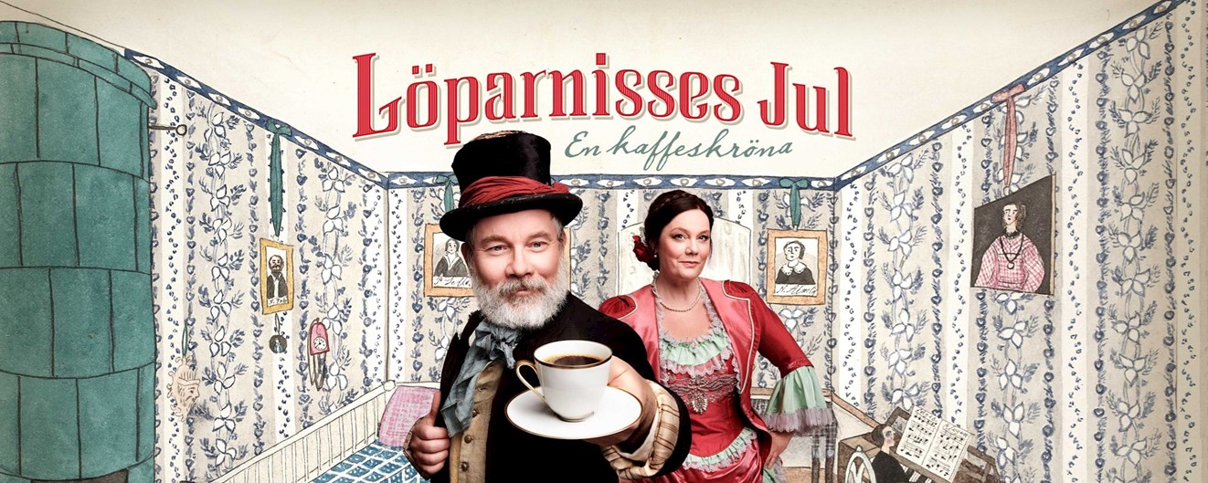 Affischbild Löparnisses Jul - en kaffeskröna