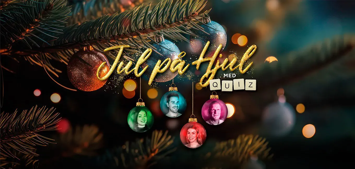 Jul på hjul med quiz